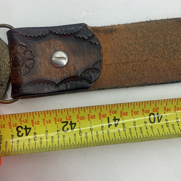 Kessler American Whiskey Vintage Metal Belt Buckle with Leather belt - Picture 7 of 8